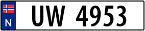 Trailer License Plate